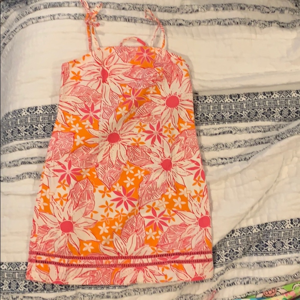 Lilly Pulitzer Pink & Orange Flower Dress